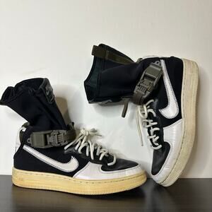 Nike Air Force 1 Downtown Acronym Black White 649941-001 Men Size US 6